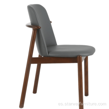 Marco de madera de silla de comedor lateral moderna de alta calidad